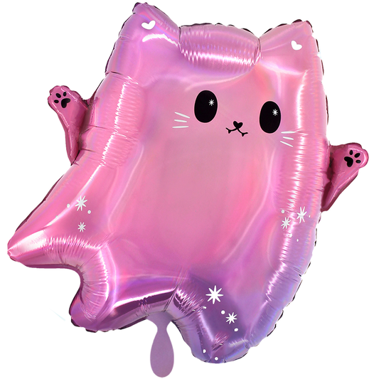 1 ballon - schattig spookkatje