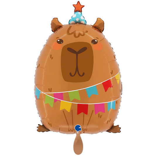 1 Ballon XXL - Feestelijk capybara