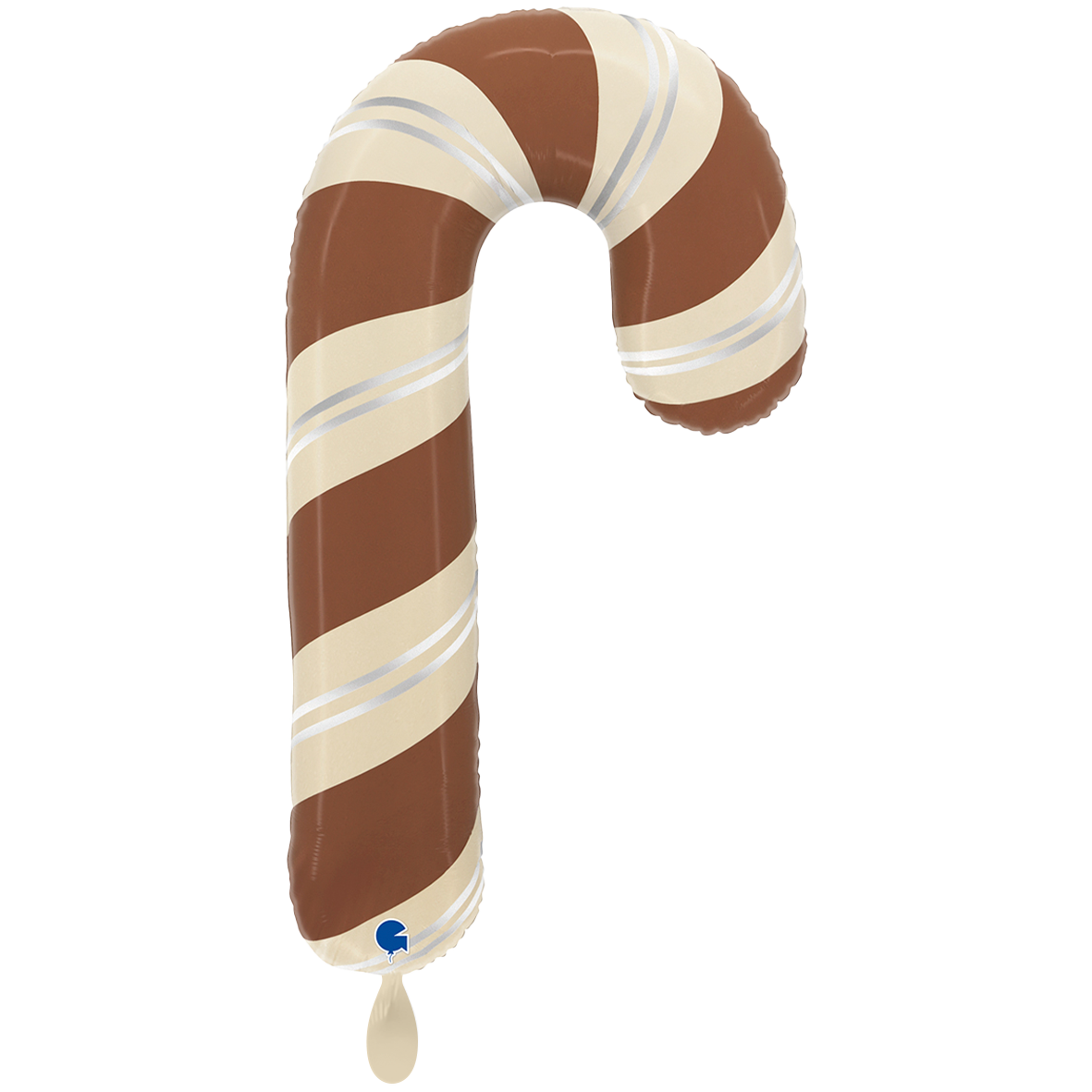 1 Ballon XXL - Satijn Chocolade Suikerstok