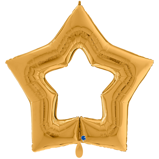 1 Ballon XXL - Linky Star - Goud