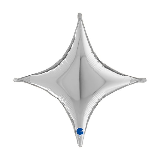 1 Ballon - Deco-Concaaf Kruis - Zilver