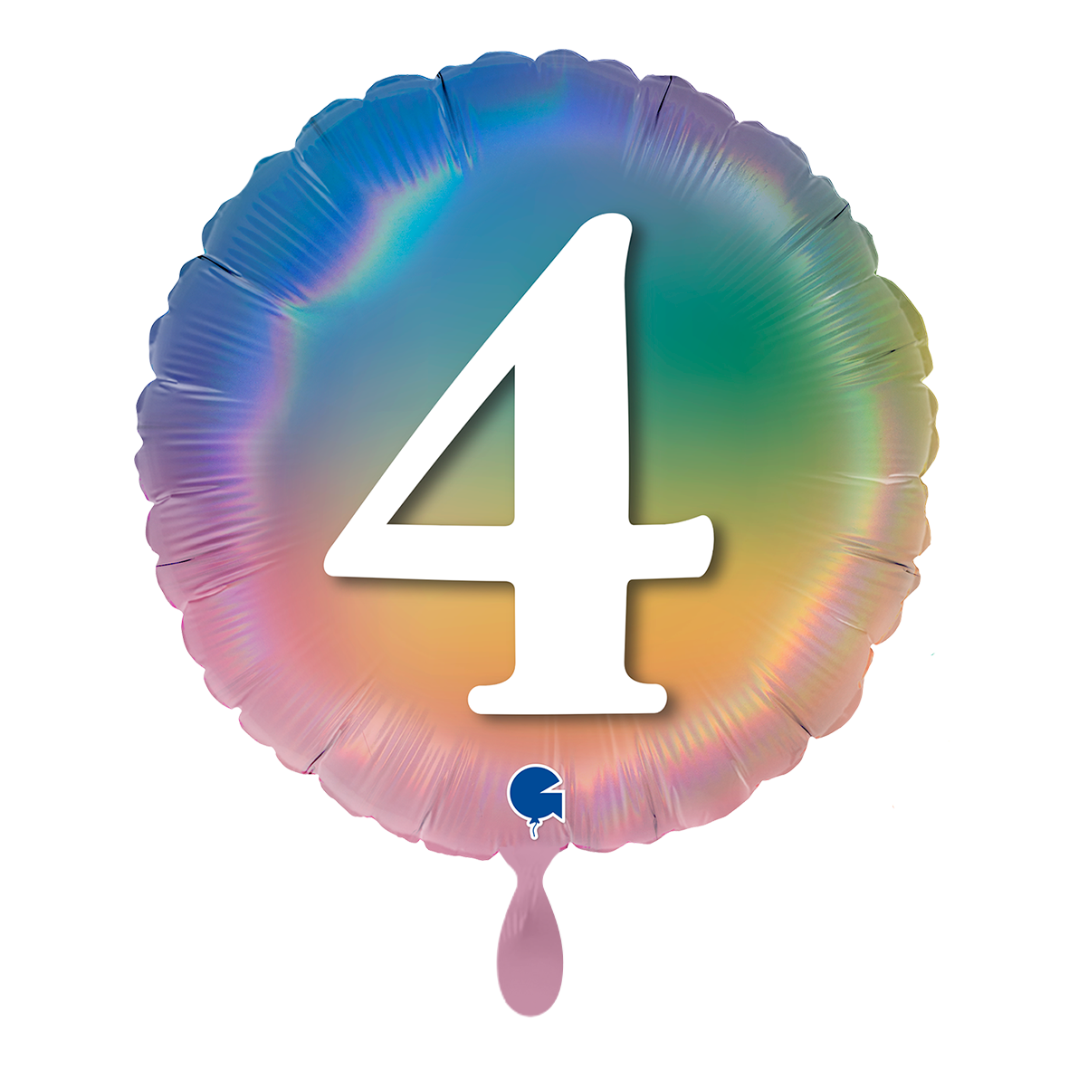 1 Ballon - Happy 4 Kleurrijke Regenboog