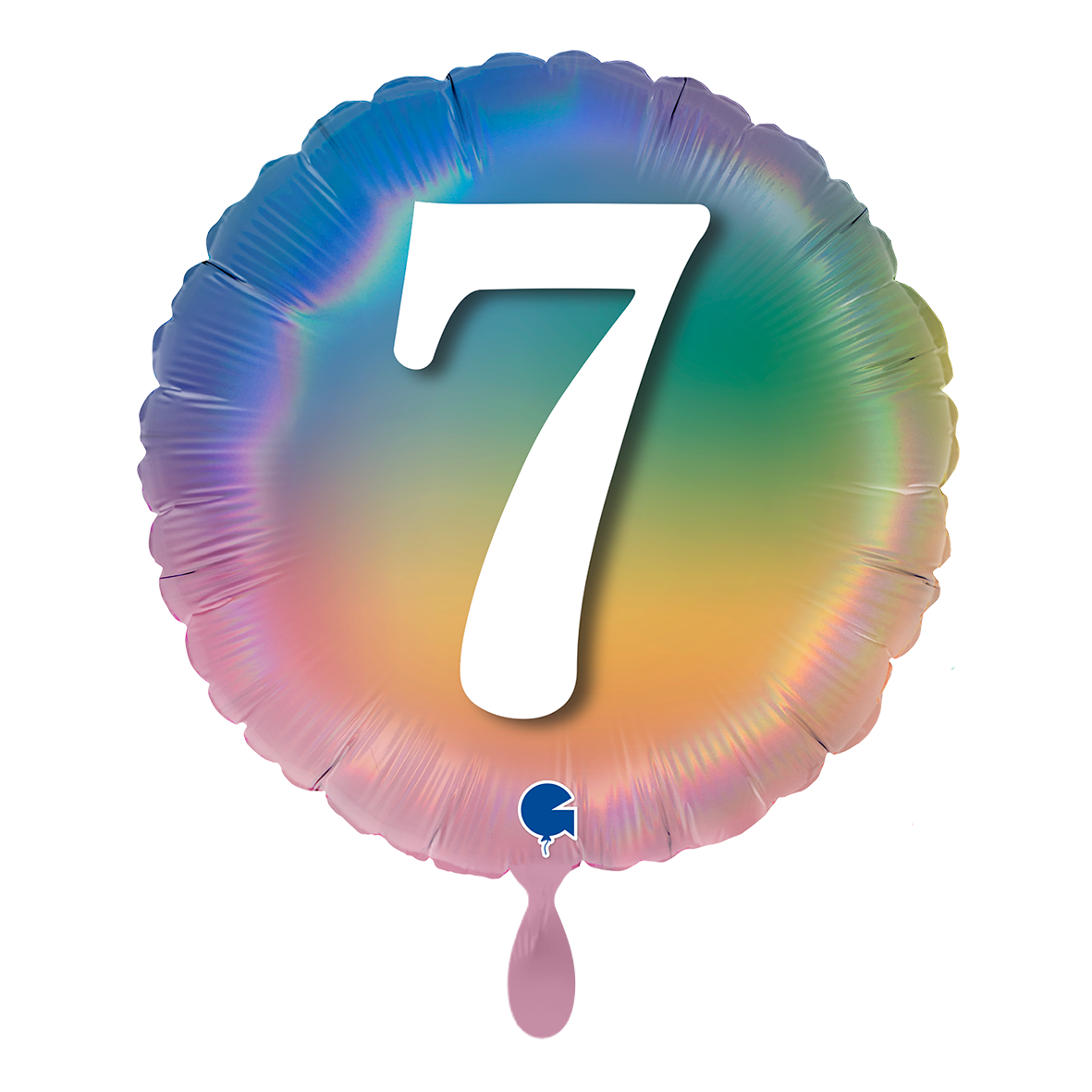 1 Ballon – Vrolijke 7 Kleurrijke Regenboog