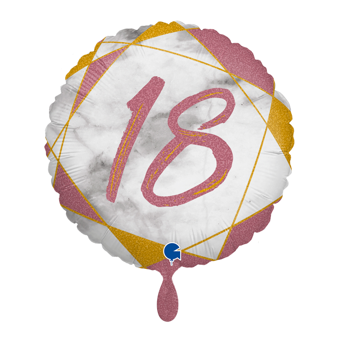 1 Ballon - Marble Mate 18 Roségoud