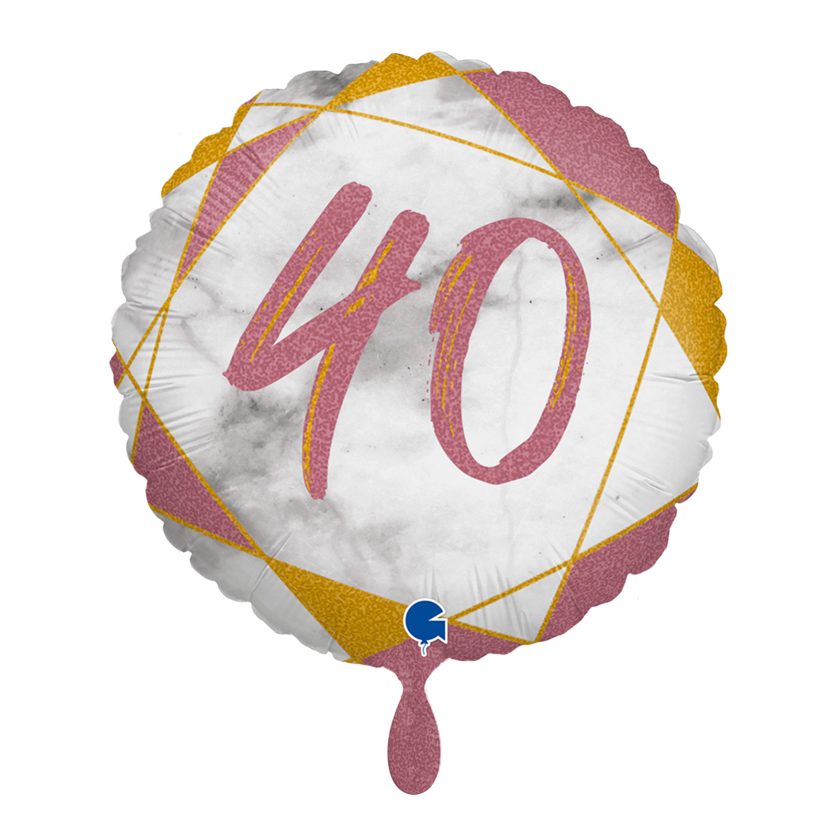 1 Ballon - Marble Mate 40 Roségold