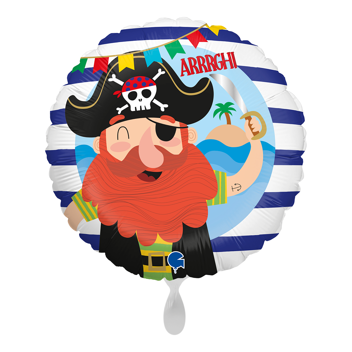 1 ballon - Grappige piraat