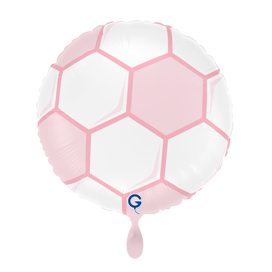 1 Ballon - Voetbal Roze