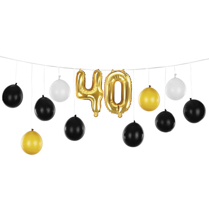 1 ballonset - 3-in-1 - 40e verjaardag