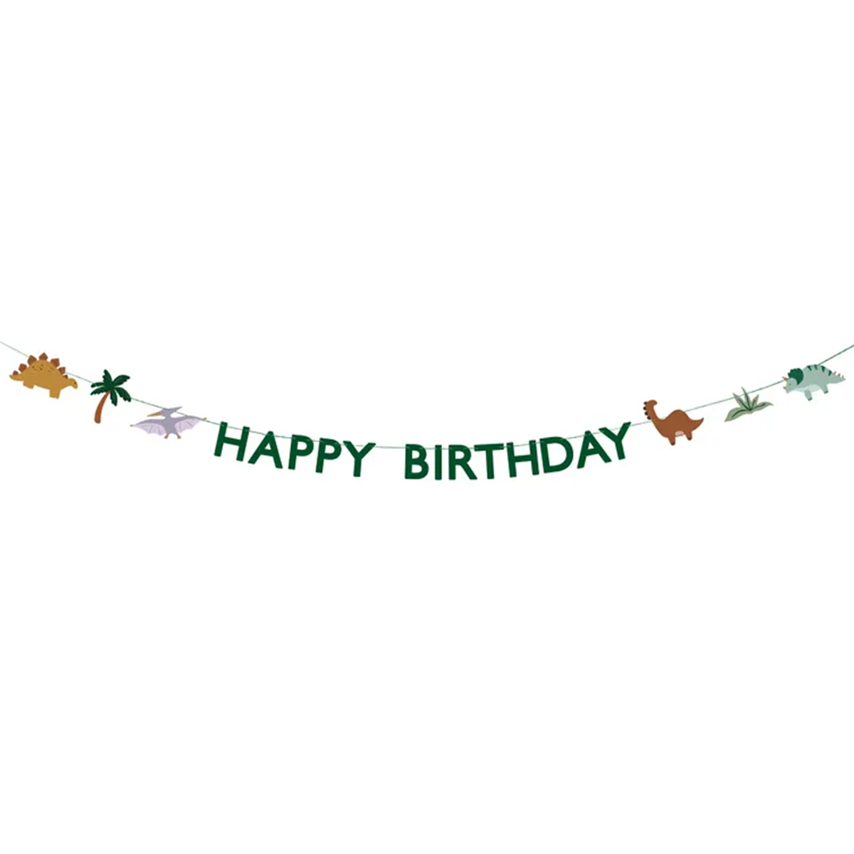 1 Slingerguirlande - Happy Birthday - Dinosaurussen