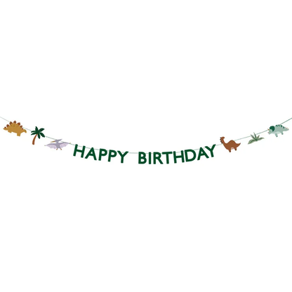 1 Slingerguirlande - Happy Birthday - Dinosaurussen
