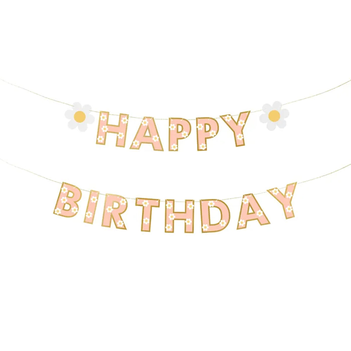 1 Ban slingers - Happy Birthday Bloemen