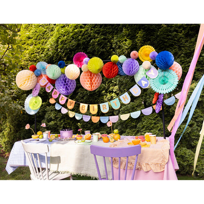 1 Bannerguirlande - Happy Birthday Colourful