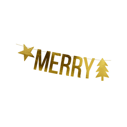 1 Feestelijke slinger - Merry Christmas