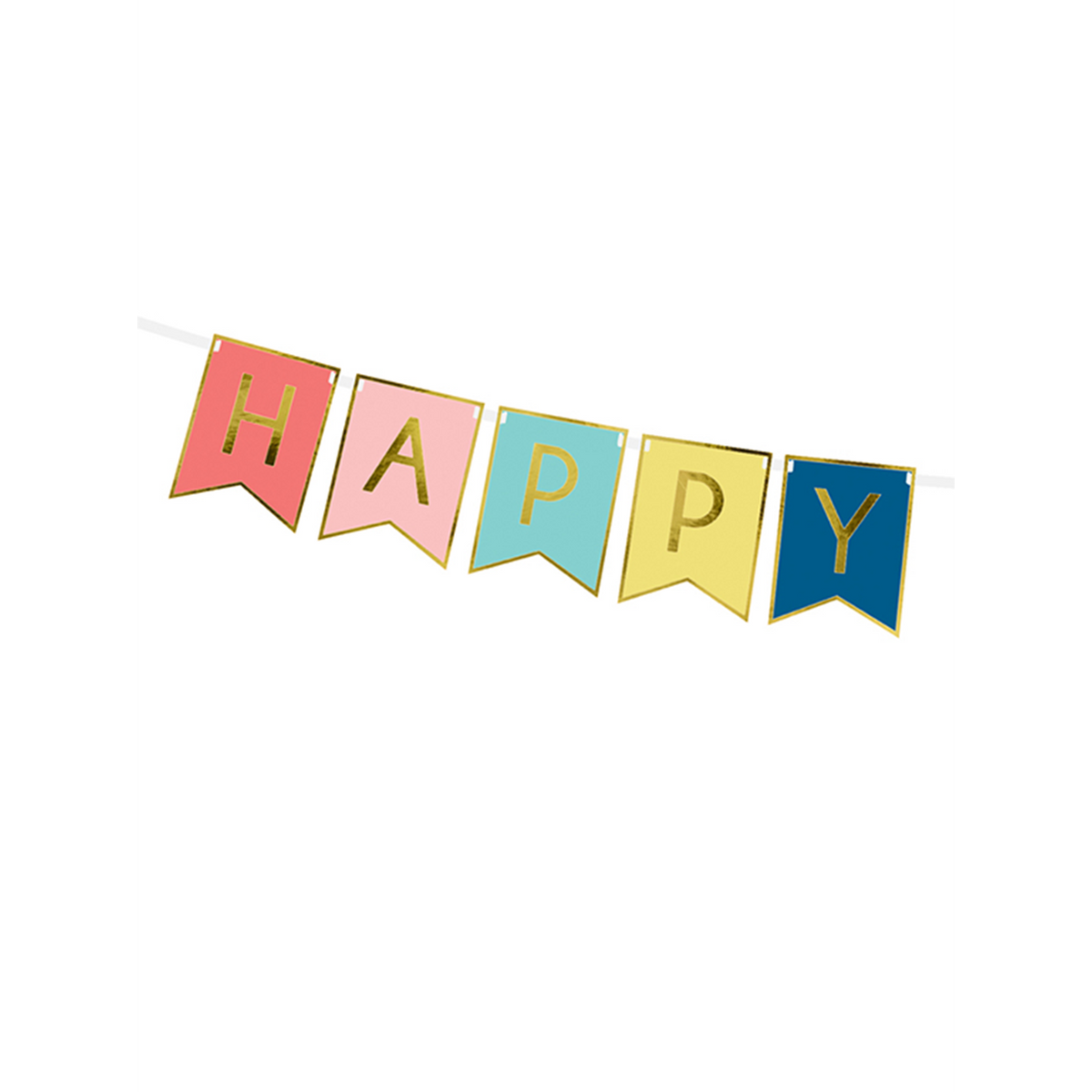 1 Feestelijke slinger - Happy Birthday