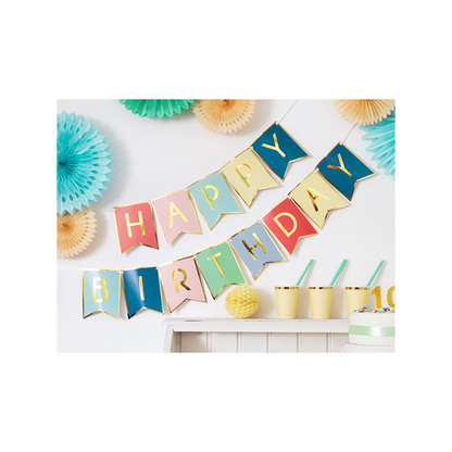 1 Feestelijke slinger - Happy Birthday