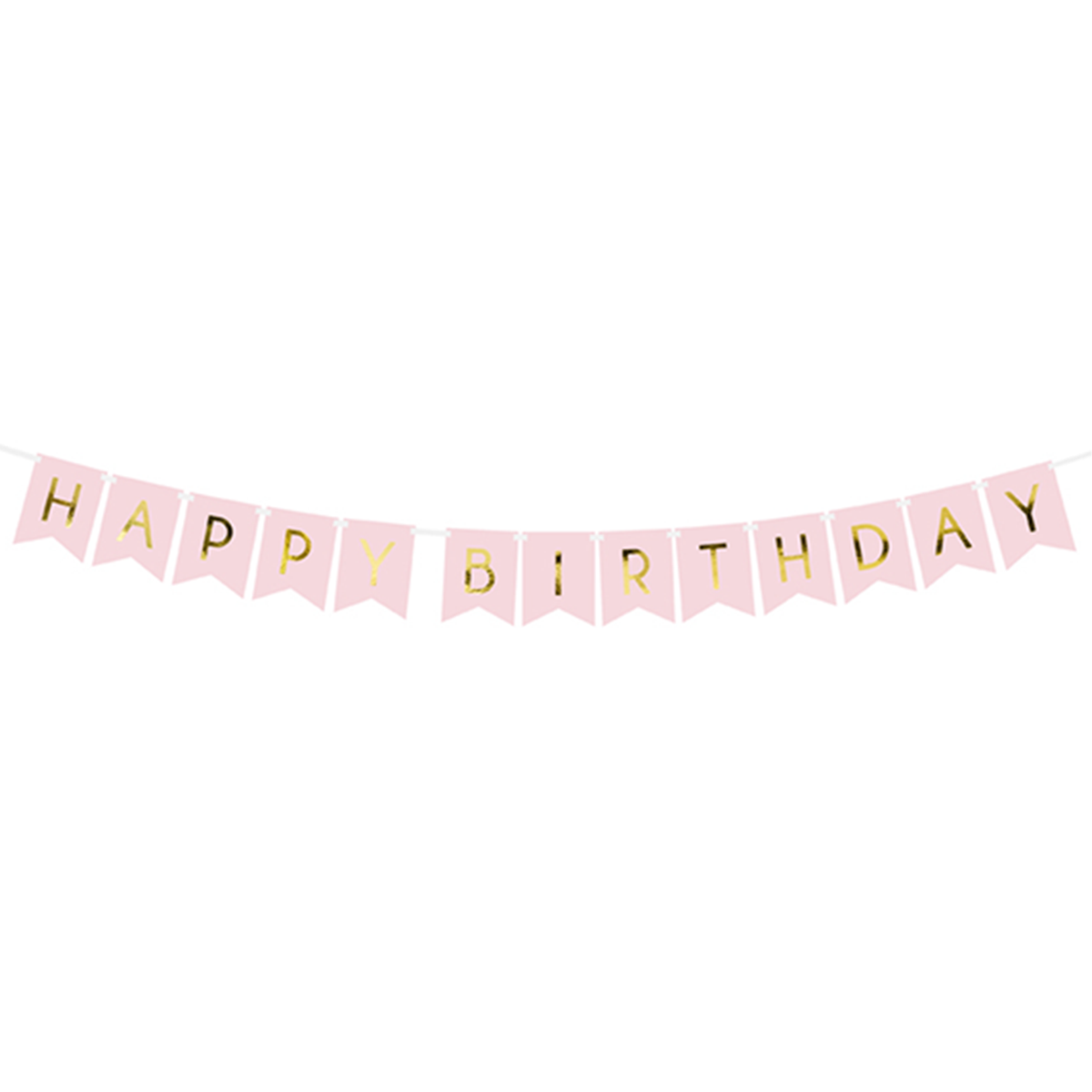 1 Bannerslinger - Happy Birthday - Roze
