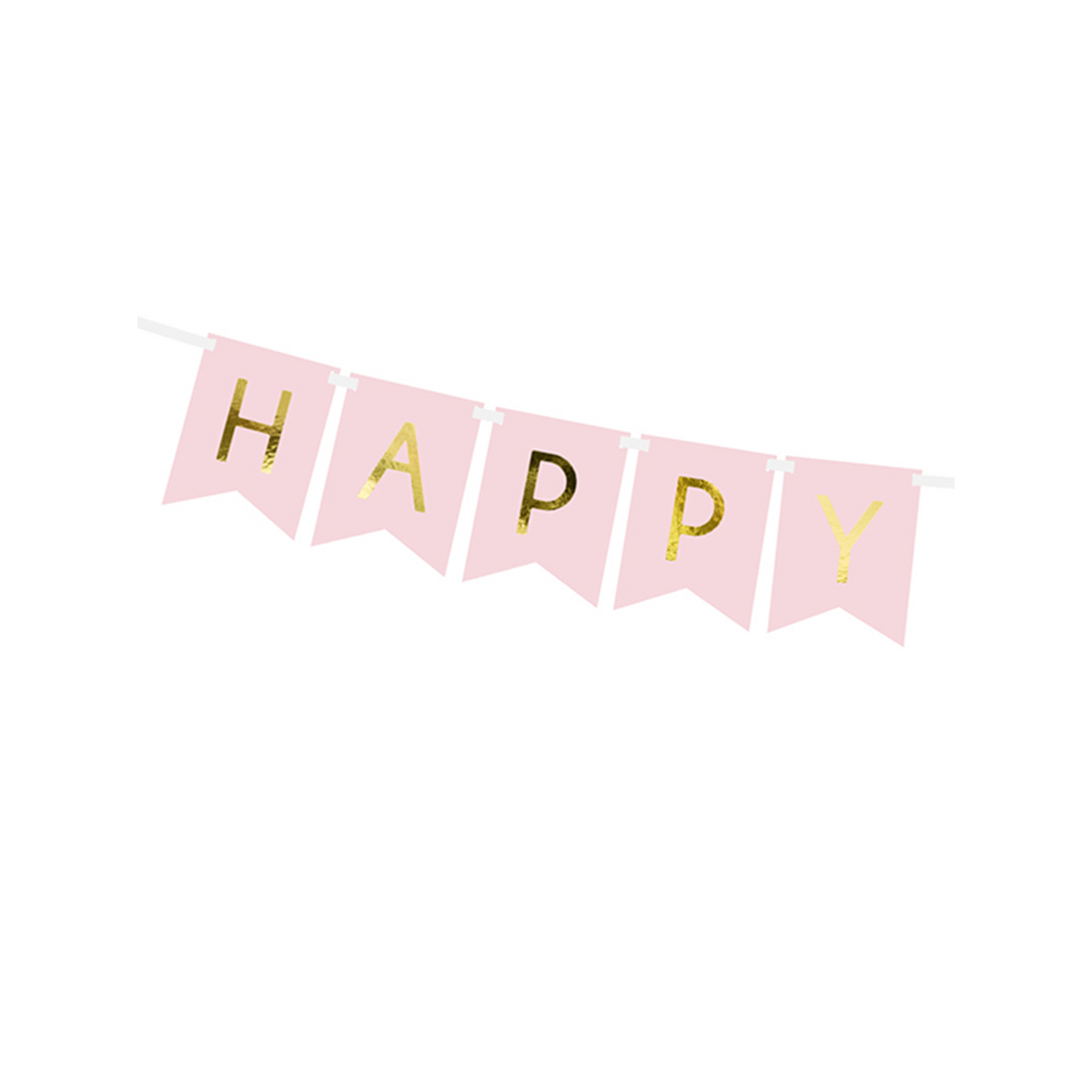 1 Bannerslinger - Happy Birthday - Roze