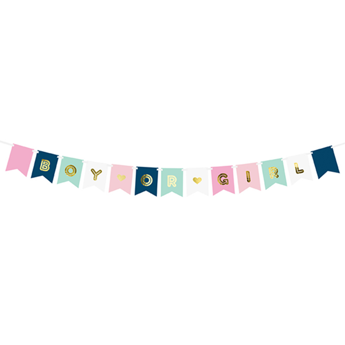 1 Feestbanner - Boy or Girl