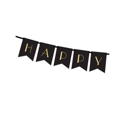 1 Bannerguirlande - Happy New Year Elegant