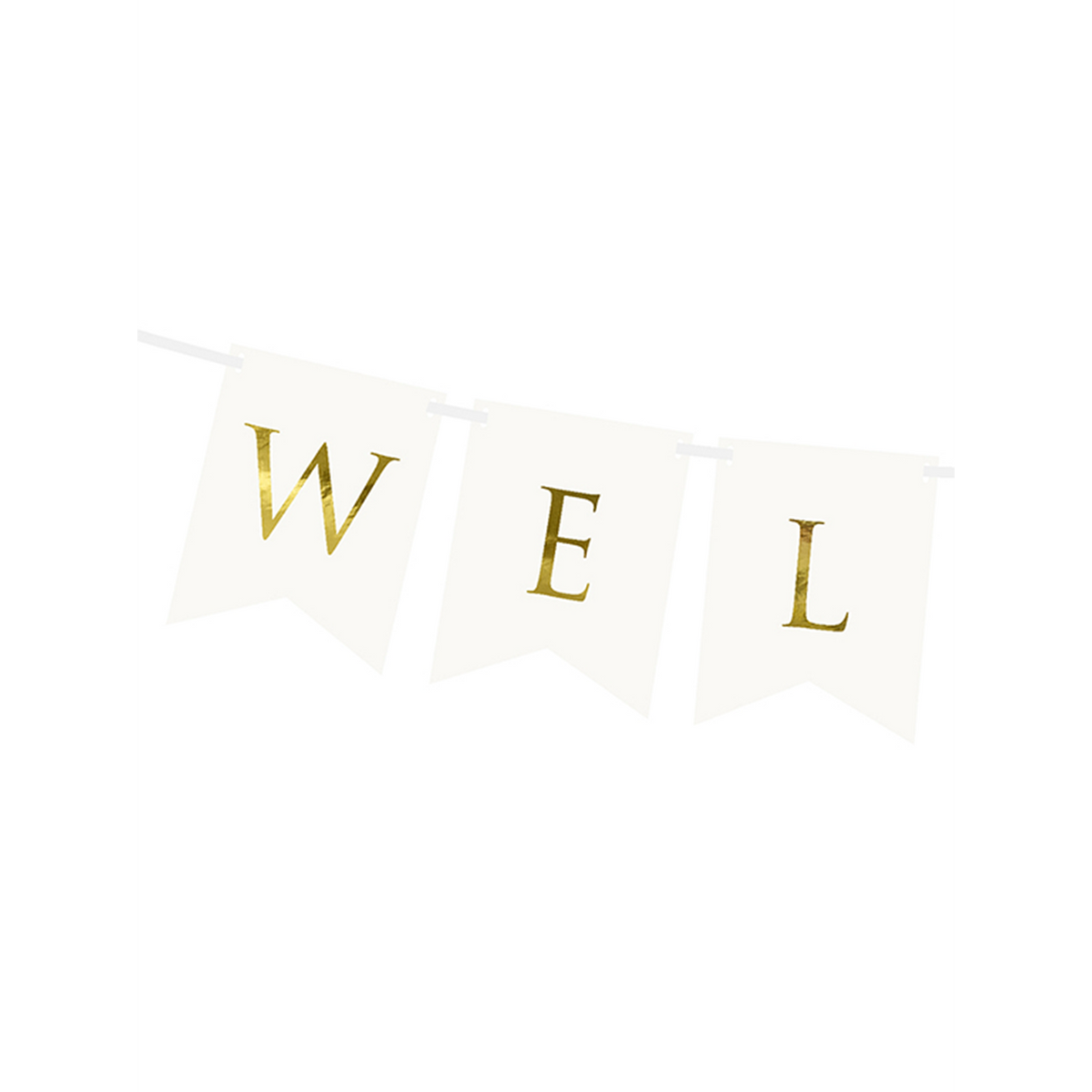 1 slingerslinger - Welkom - Wit