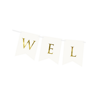1 slingerslinger - Welkom - Wit