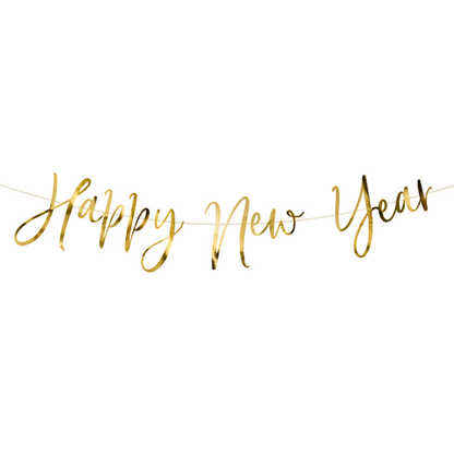 1 Banner-Girlande – Happy New Year