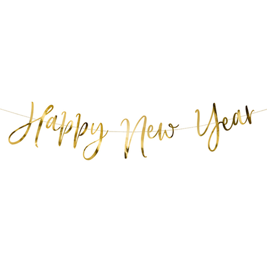 1 Banner-Girlande – Happy New Year