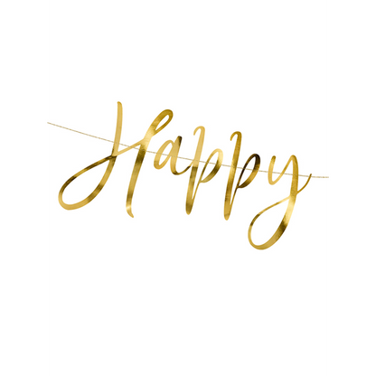 1 Banner-Girlande – Happy New Year