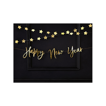 1 Banner-Girlande – Happy New Year
