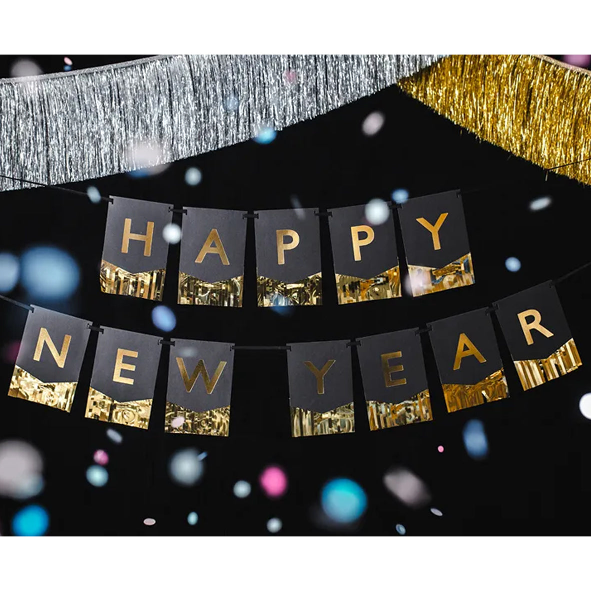 1 vlaggenlijn - Happy New Year