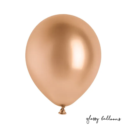 50 ballonnen - Ø 30cm - Glanzend - Roségoud