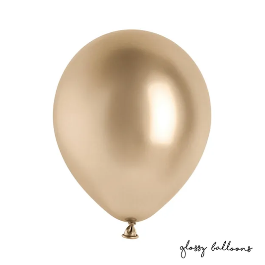 50 ballonnen - Ø 30 cm - Glanzend - Champagnegoud