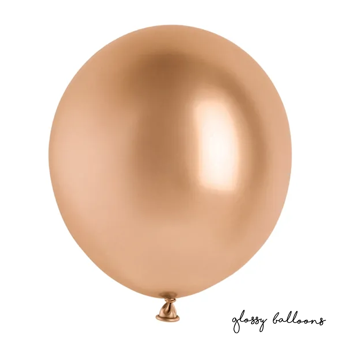 5 ballonnen - Ø 46cm - Glanzend - Roségoud