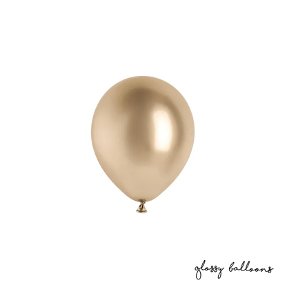 50 ballonnen - Ø 12 cm - Glanzend - Champagnegoud