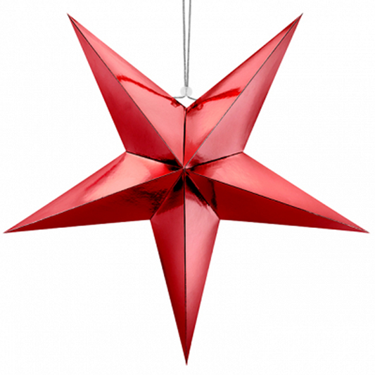 1 Paperstar - 70 cm - Rood