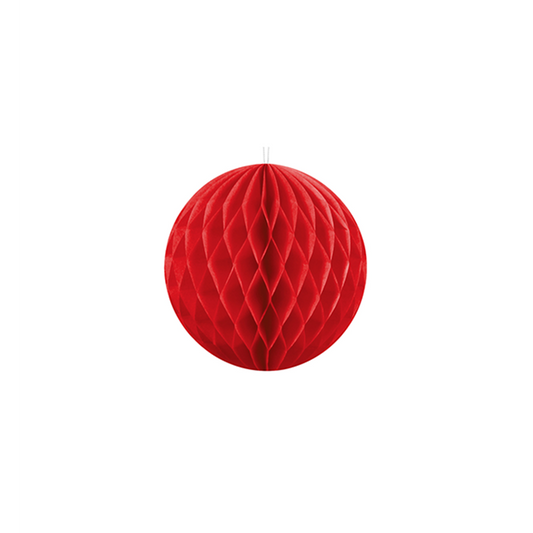 1 honingraatbal - Ø 10cm - Rood