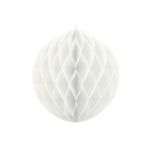 1 honingraatbal XL - Ø 20 cm - Wit