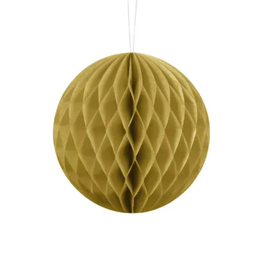 1 Honeycomb-bal XL - Ø 20 cm - Goud