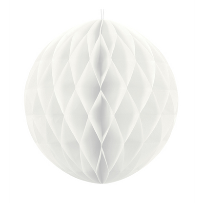 1 honingraatbal XXL - Ø 30 cm - Wit