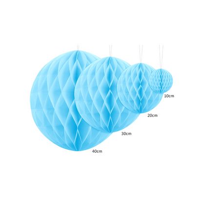 1 honingraatbal XXL - Ø 30cm - Lichtblauw