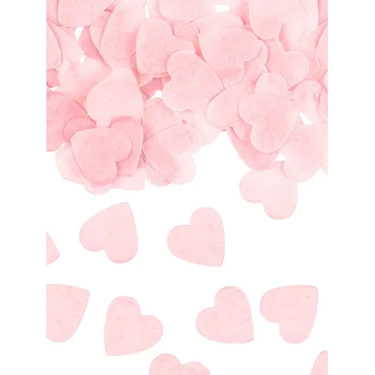 15g papieren confetti - roze hartjes