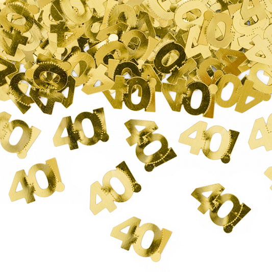 15 g metallic confetti - 40 Gold