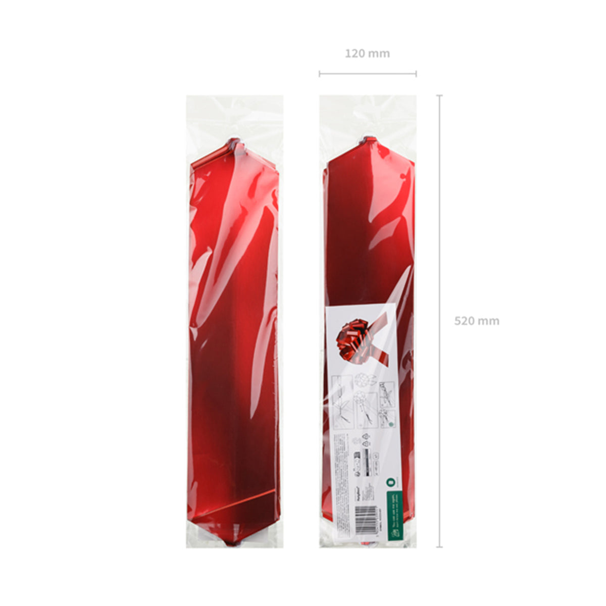 1 decoratieve strik XXL - DIY - Rood
