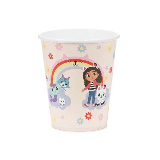 6 papieren bekers - Gabby's Poppenhuis