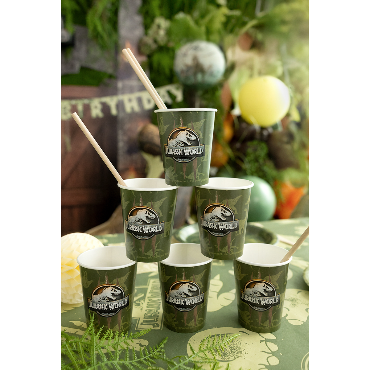 6 papieren bekers - Jurassic World