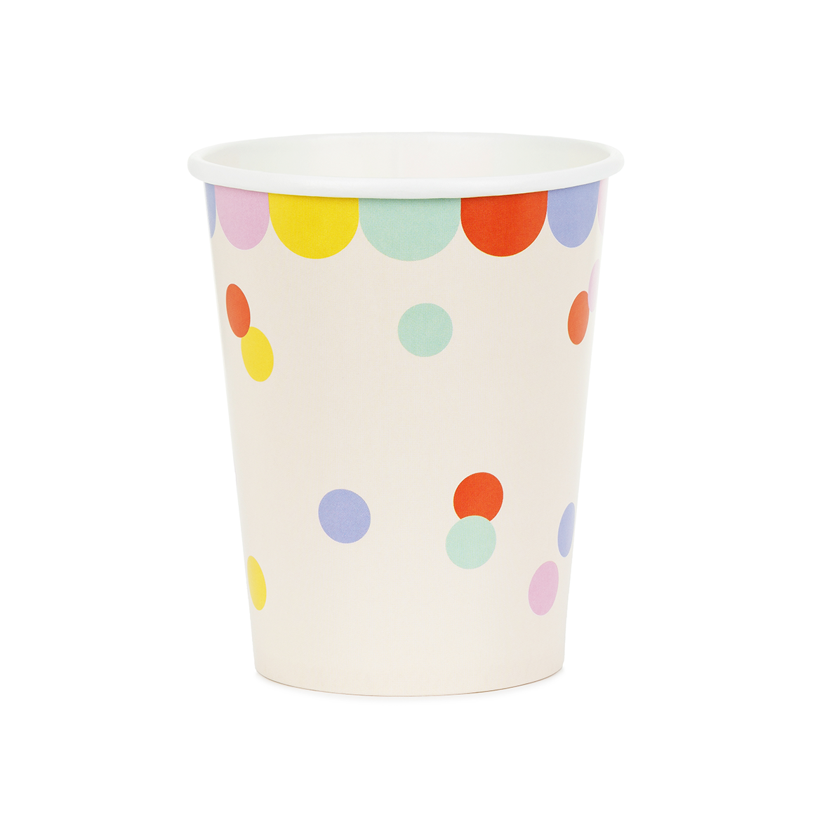 6 papieren bekers - Confetti