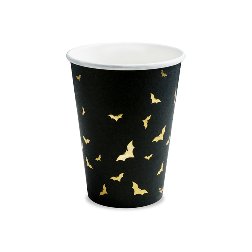 6 papieren bekers Trend - 220ml - Trick or Treat