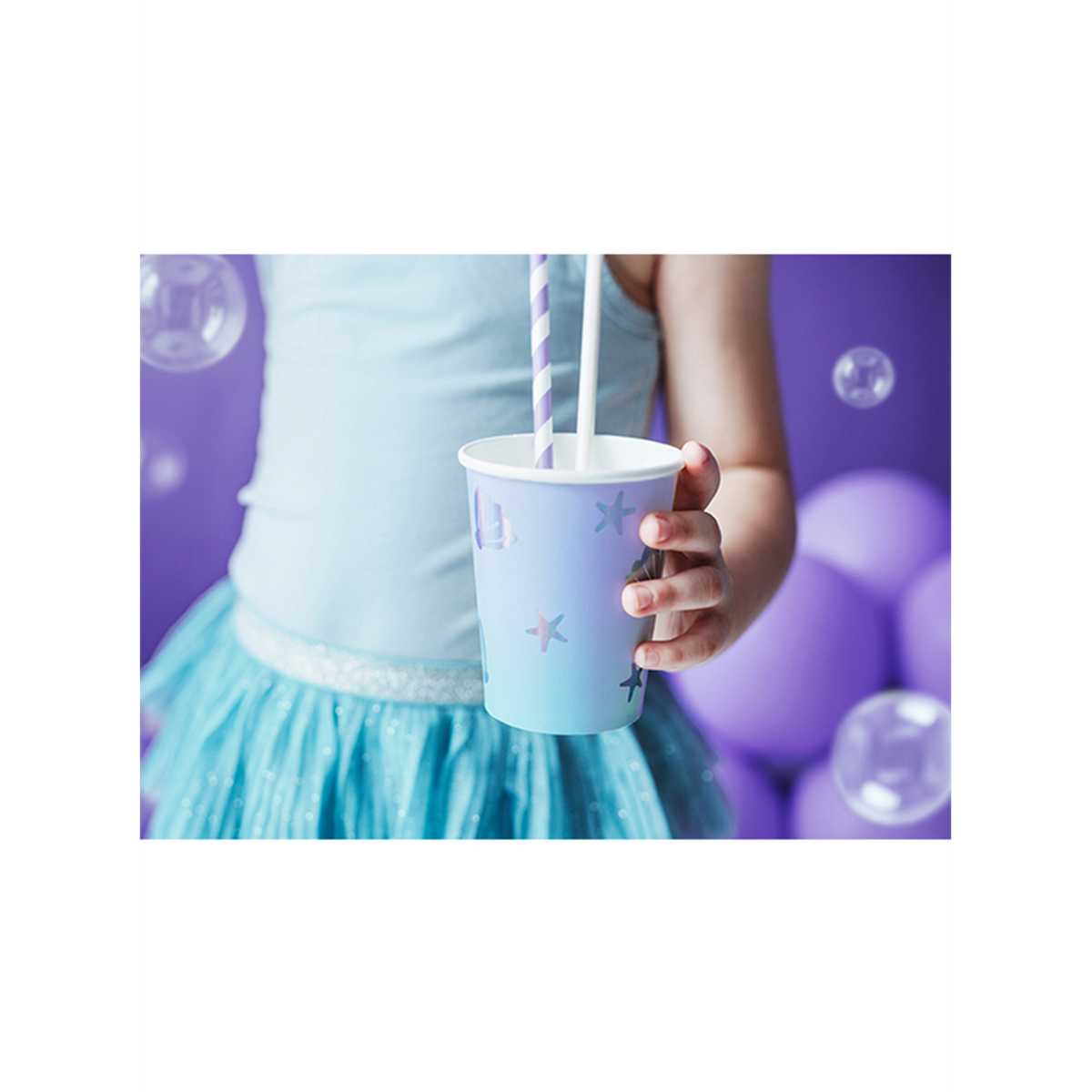 6 papieren bekers Trend - 220ml - Sea Live