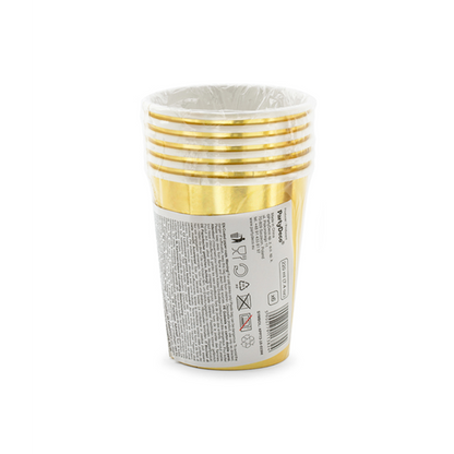6 papieren bekers Trend - 220ml - 18e verjaardag