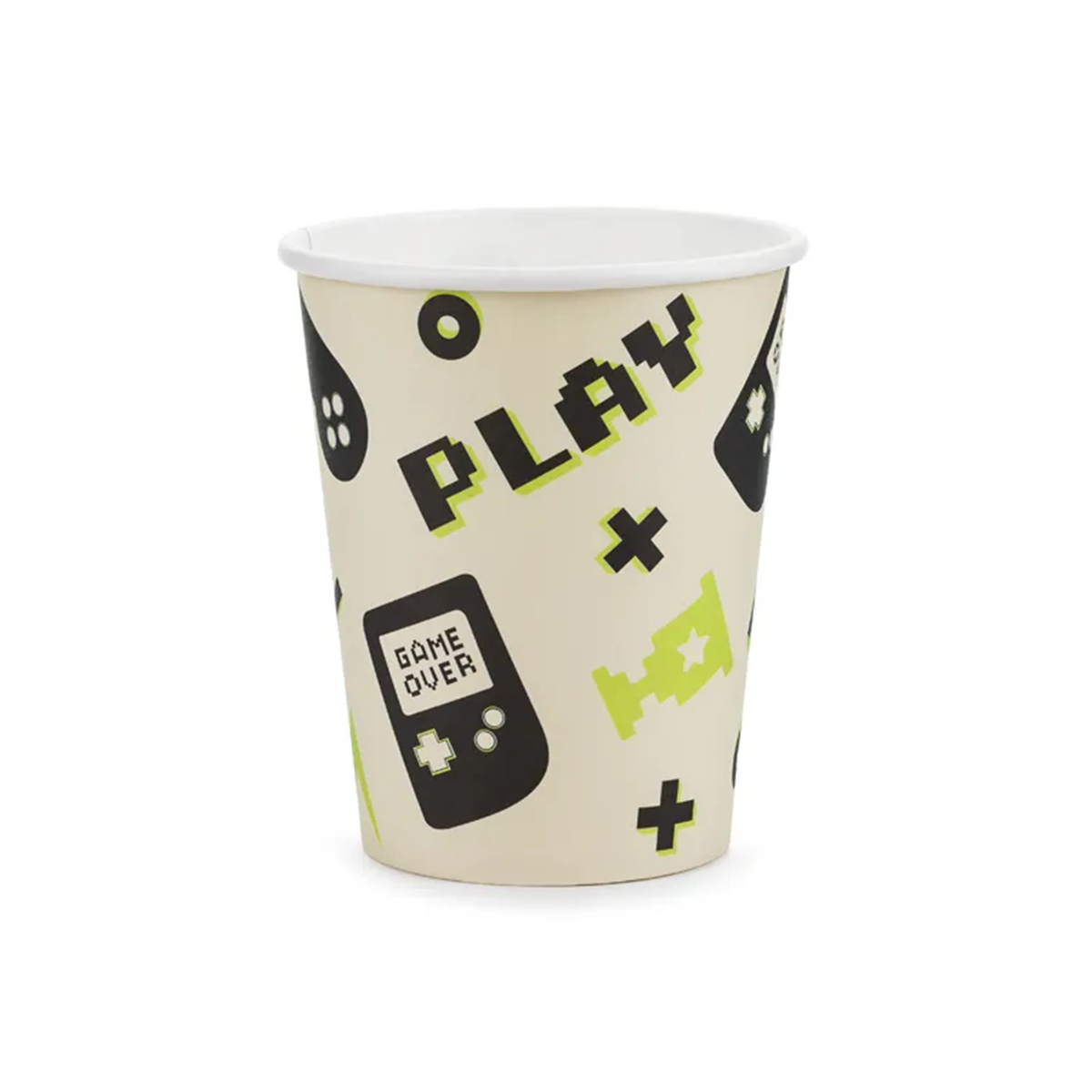 6 papieren bekers Trend - 220 ml - Gamer